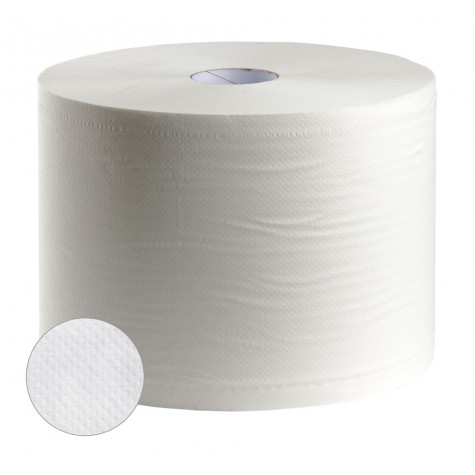 PAPEL SECAMANOS INDUSTRIAL 26 CMS DE ANCHO X 400 MTS APROX DIAMETRO 33,5 CM  PARA EL DISPENSADOR 46826 (PACK INDIVISIBLE 2 UDS)