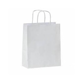 Bolsas Celulosa blanca asa retorcida