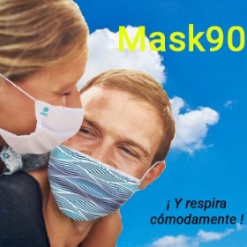 Mascarillas higiénicas reutilizables 90 lavados