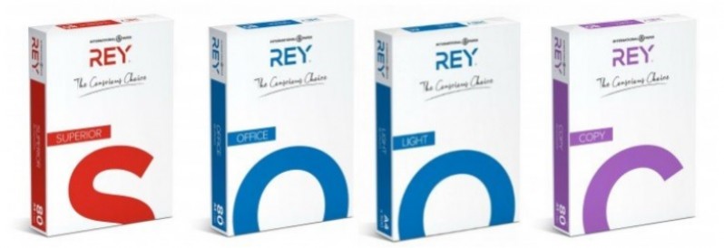 Unión Papelera aplaude este cambio : La marca REY renueva su imagen.