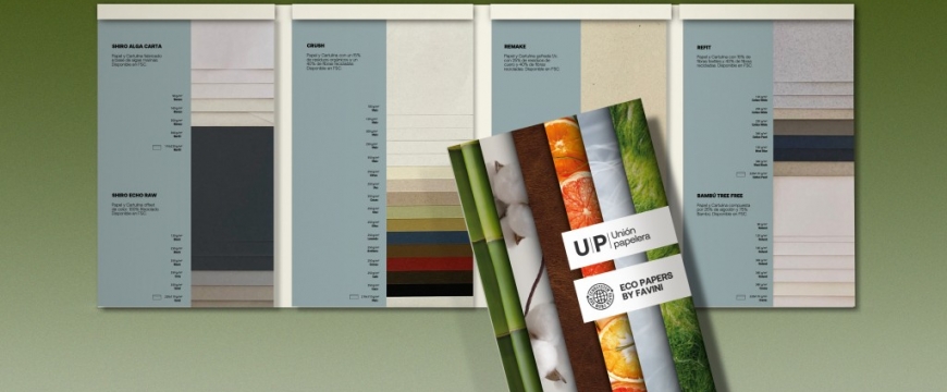 Unión Papelera presenta su Muestrario de Papeles Reciclados y Fibras Alternativa